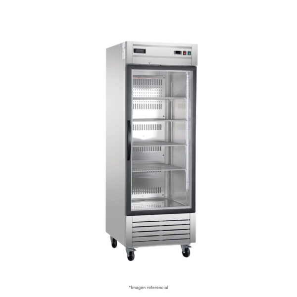Armario frigorífico congelador con puerta de vidrio de 700 litros