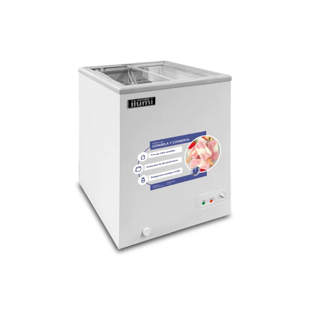 Congeladora Tapa de vidrio de 110lts TF-1100